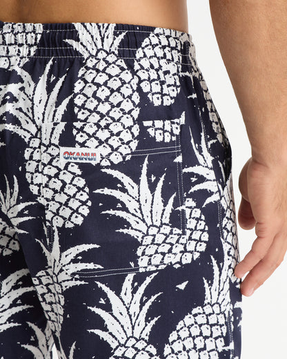 Mens - Classic Short Shorts - Pineapples Navy