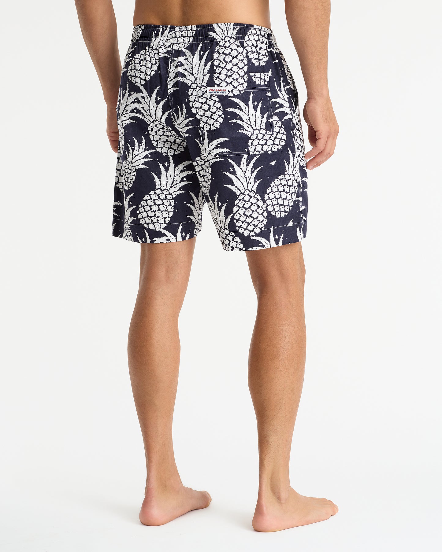 Mens - Classic Short Shorts - Pineapples Navy