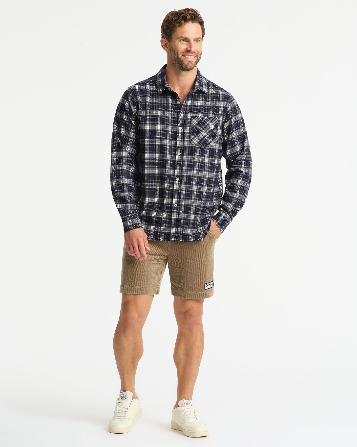 Mens - Rambler LS Check Shirt - Navy