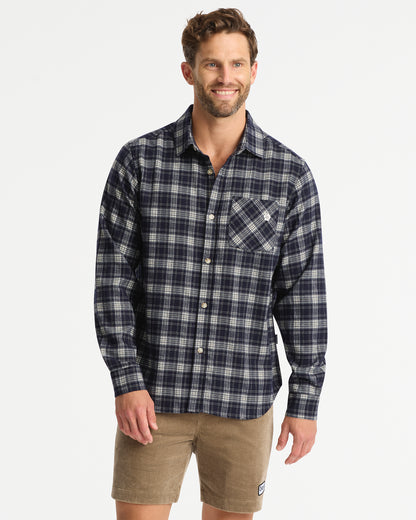 Mens - Rambler LS Check Shirt - Navy