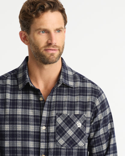 Mens - Rambler LS Check Shirt - Navy