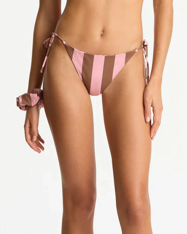 Poseidon Reversible Tie Side Bikini Bottom - Coco Pink