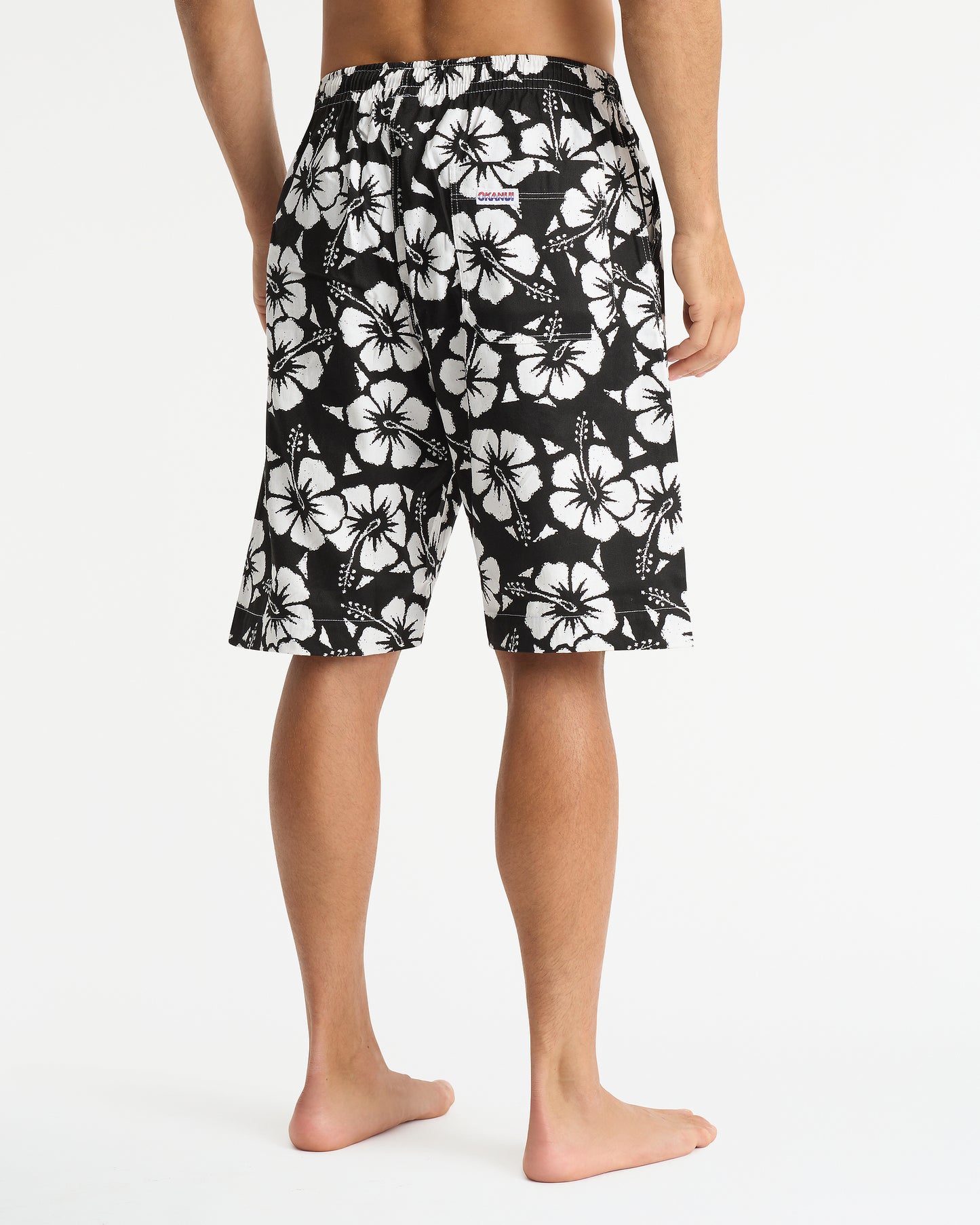 Mens - Classic Shorts - Hibiscus Black