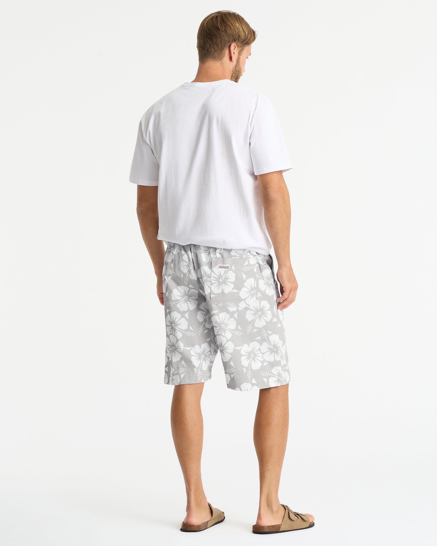 Mens - Classic Shorts - Hibiscus Cool Grey