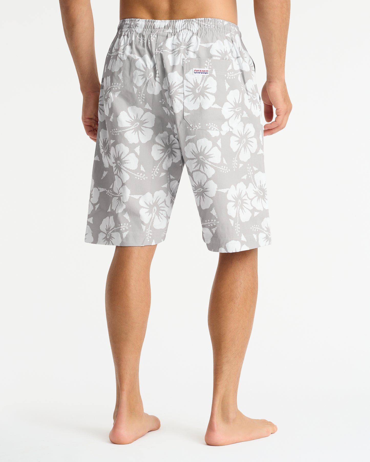 Mens - Classic Shorts - Hibiscus Cool Grey