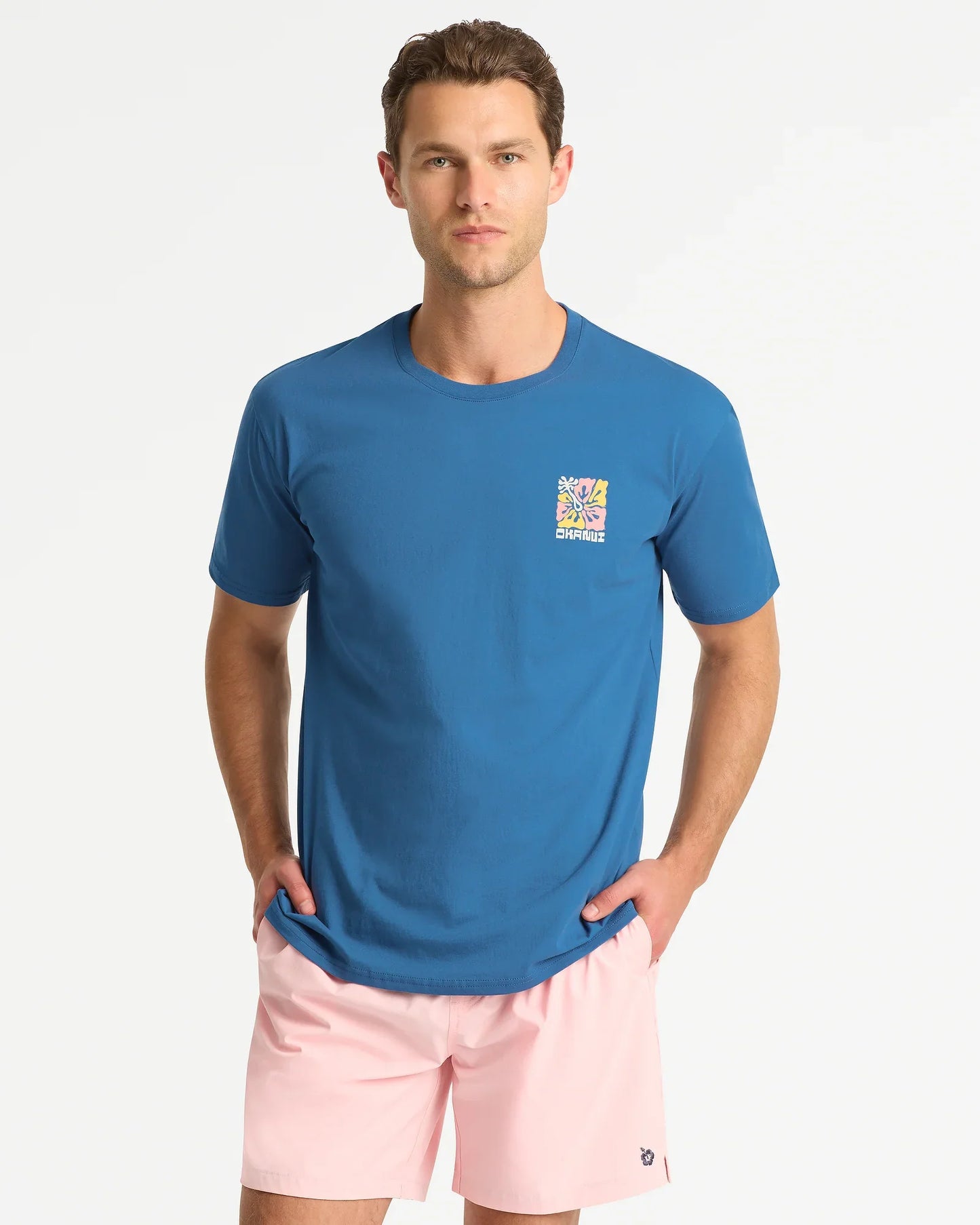 Mens Coral T'Shirt - Indigo