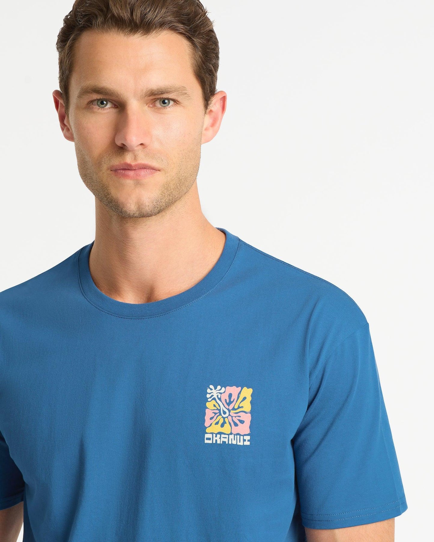Mens Coral T'Shirt - Indigo