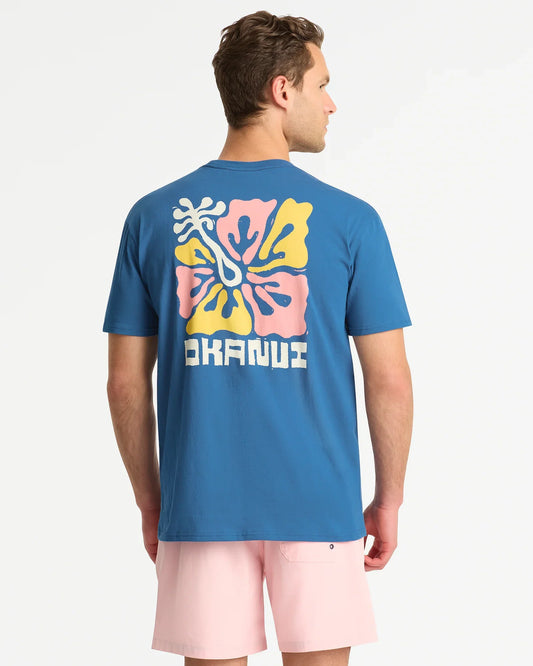 Mens Coral T'Shirt - Indigo