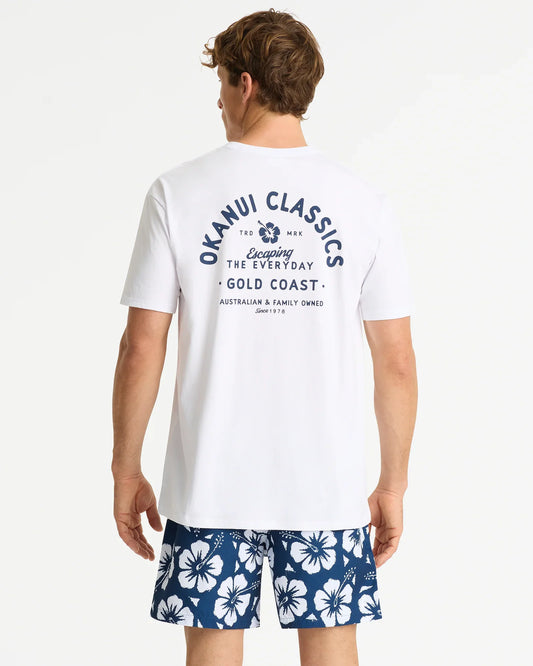 Destination Lockup T'Shirt - Gold Coast White
