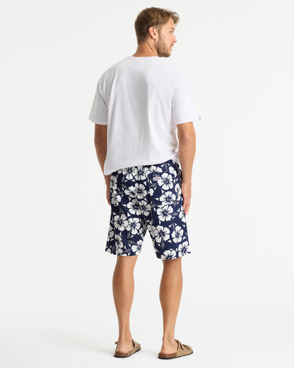 Mens - Classic Shorts - Hibiscus Navy