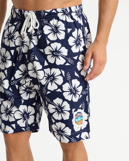 Mens - Classic Shorts - Hibiscus Navy