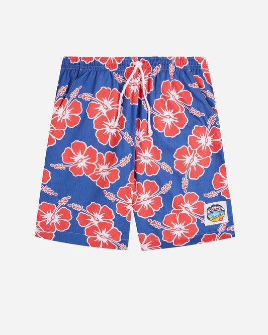 Mens Classic Short - Tri Colour Indigo Rose White
