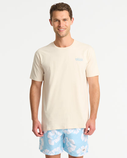Mens Script T'Shirt - Stone