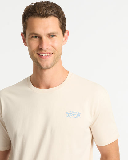 Mens Script T'Shirt - Stone