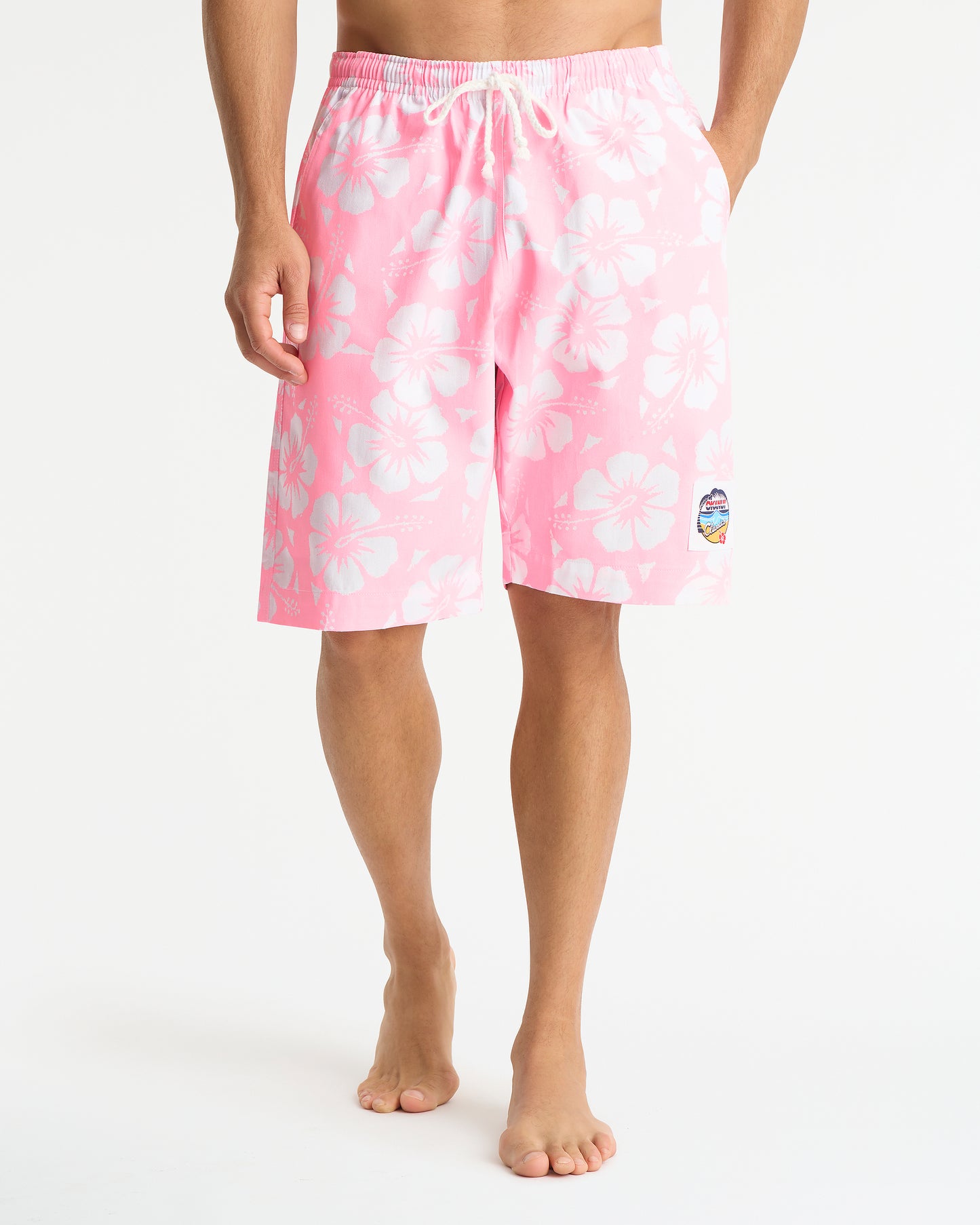 Mens - Classic Shorts - Hibiscus Pale Pink