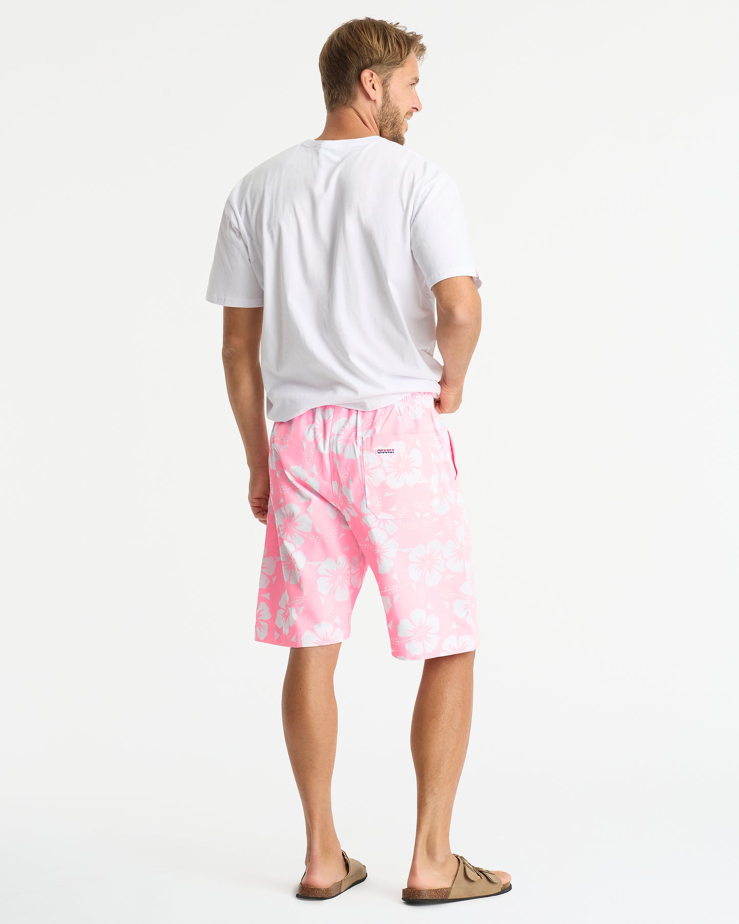 Mens - Classic Shorts - Hibiscus Pale Pink