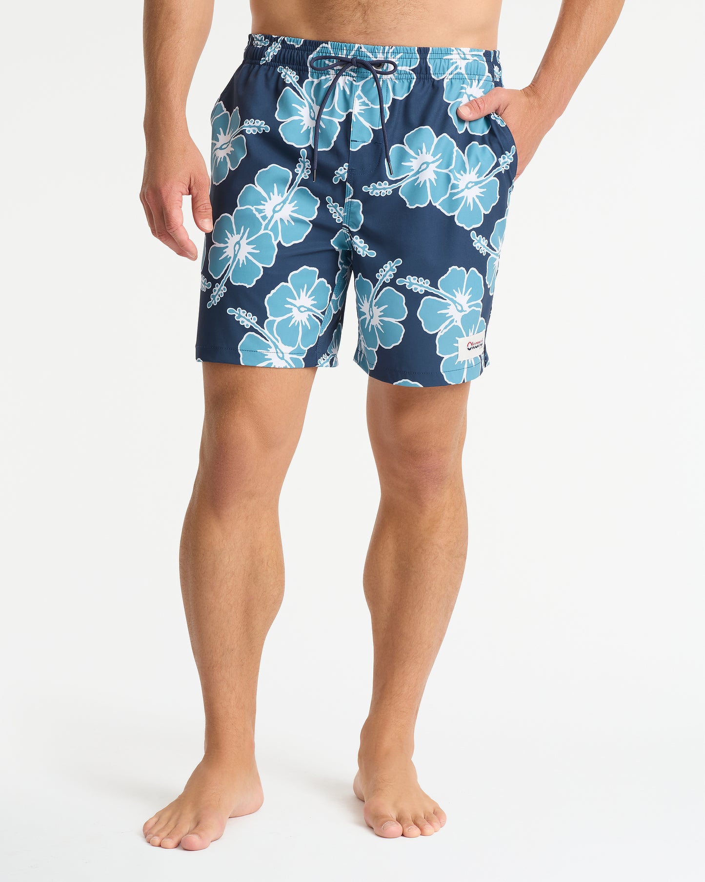 Mens - Way Back When Swim Short - Navy Petrol