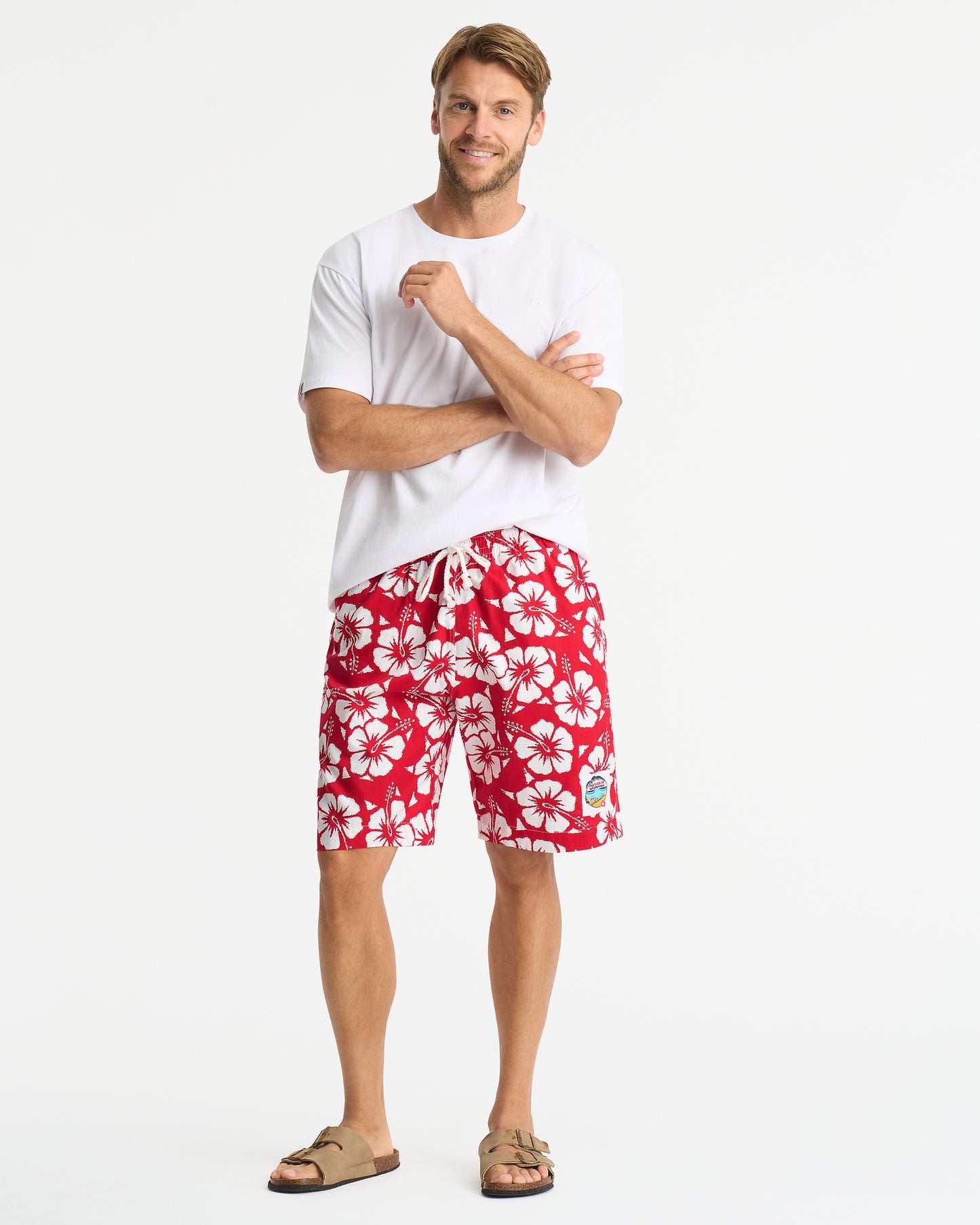 Mens - Classic Shorts - Hibiscus Red