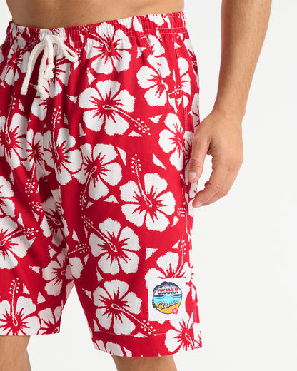 Mens - Classic Shorts - Hibiscus Red