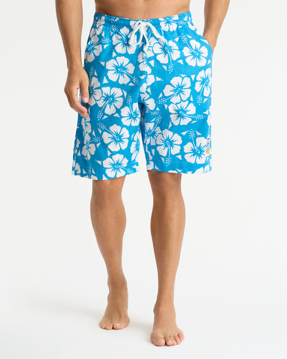 Mens - Classic Shorts - Hibiscus Sky