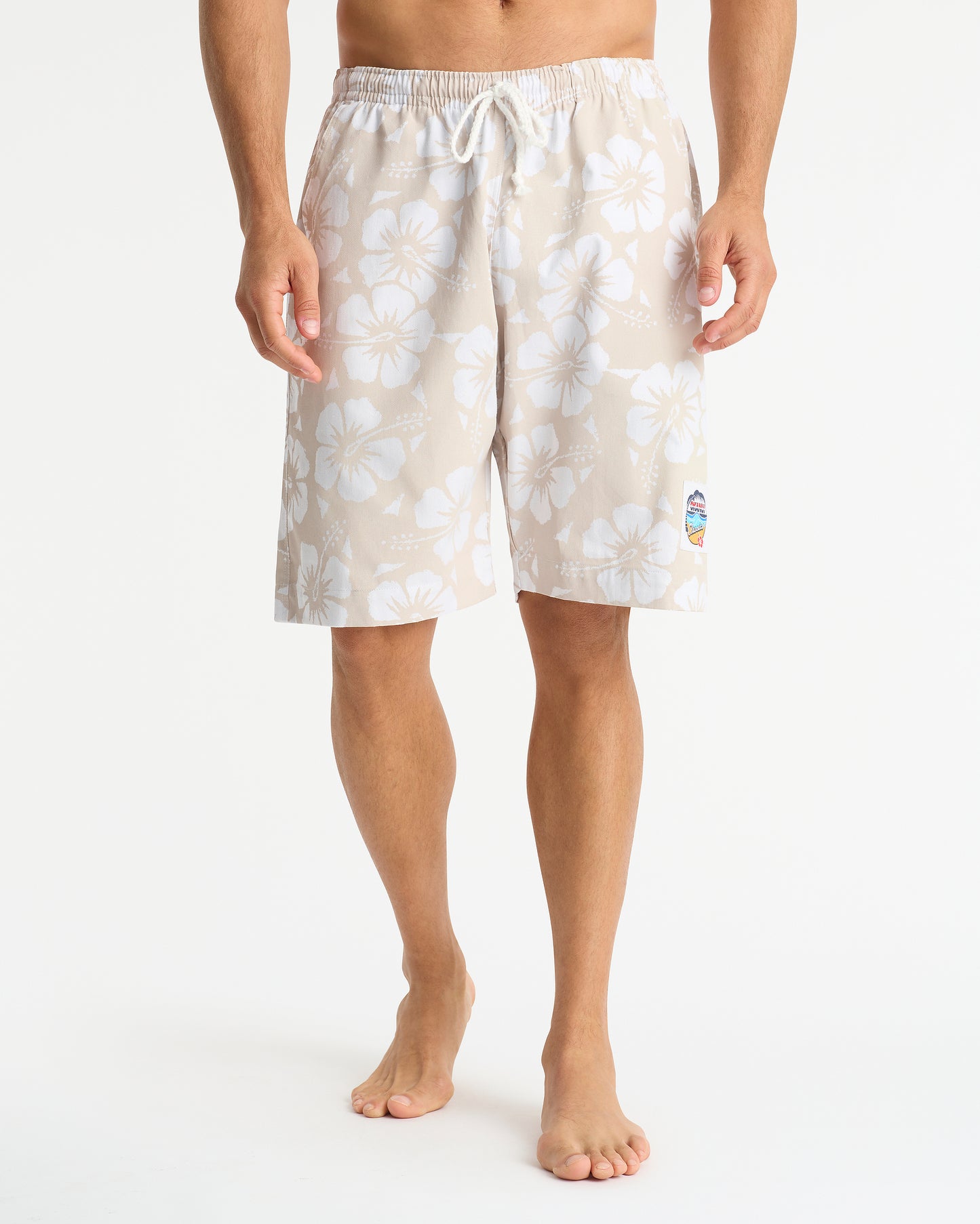 Mens - Classic Shorts - Hibiscus Stone