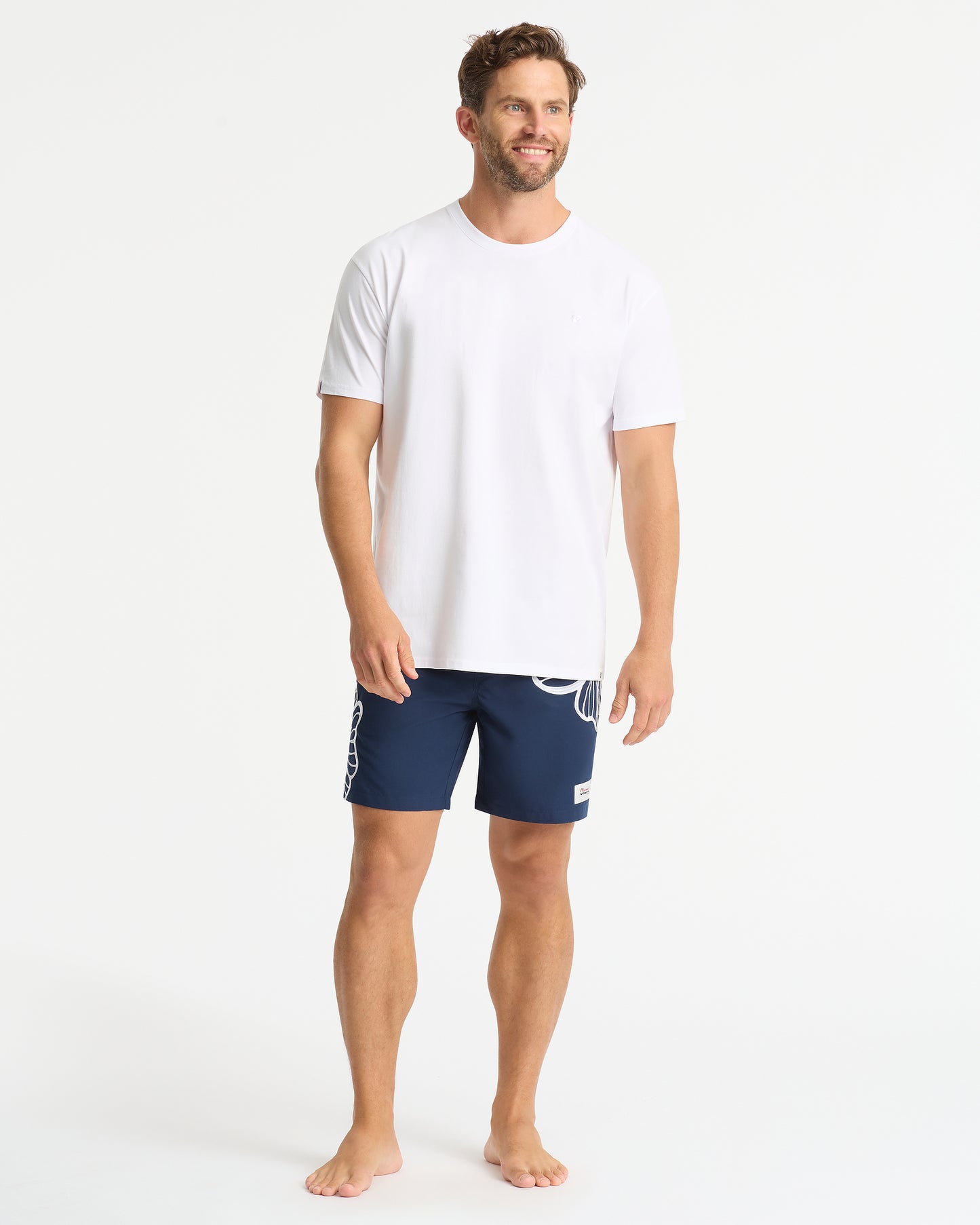 Mens - Quay Embroidered Swimshort - Navy