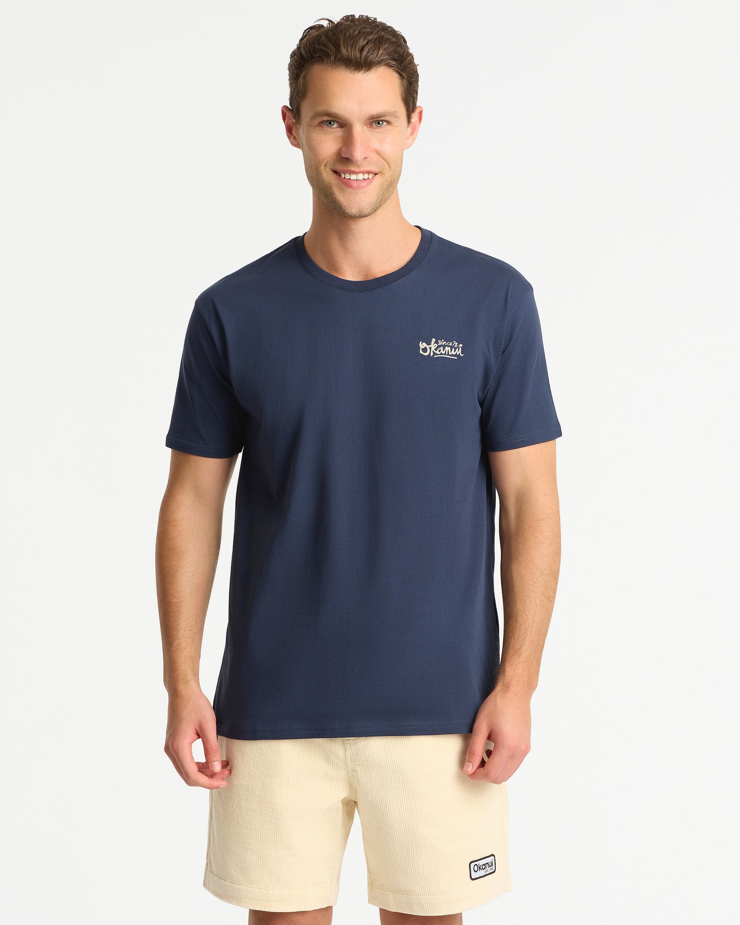 Mens Script T'Shirt - Navy