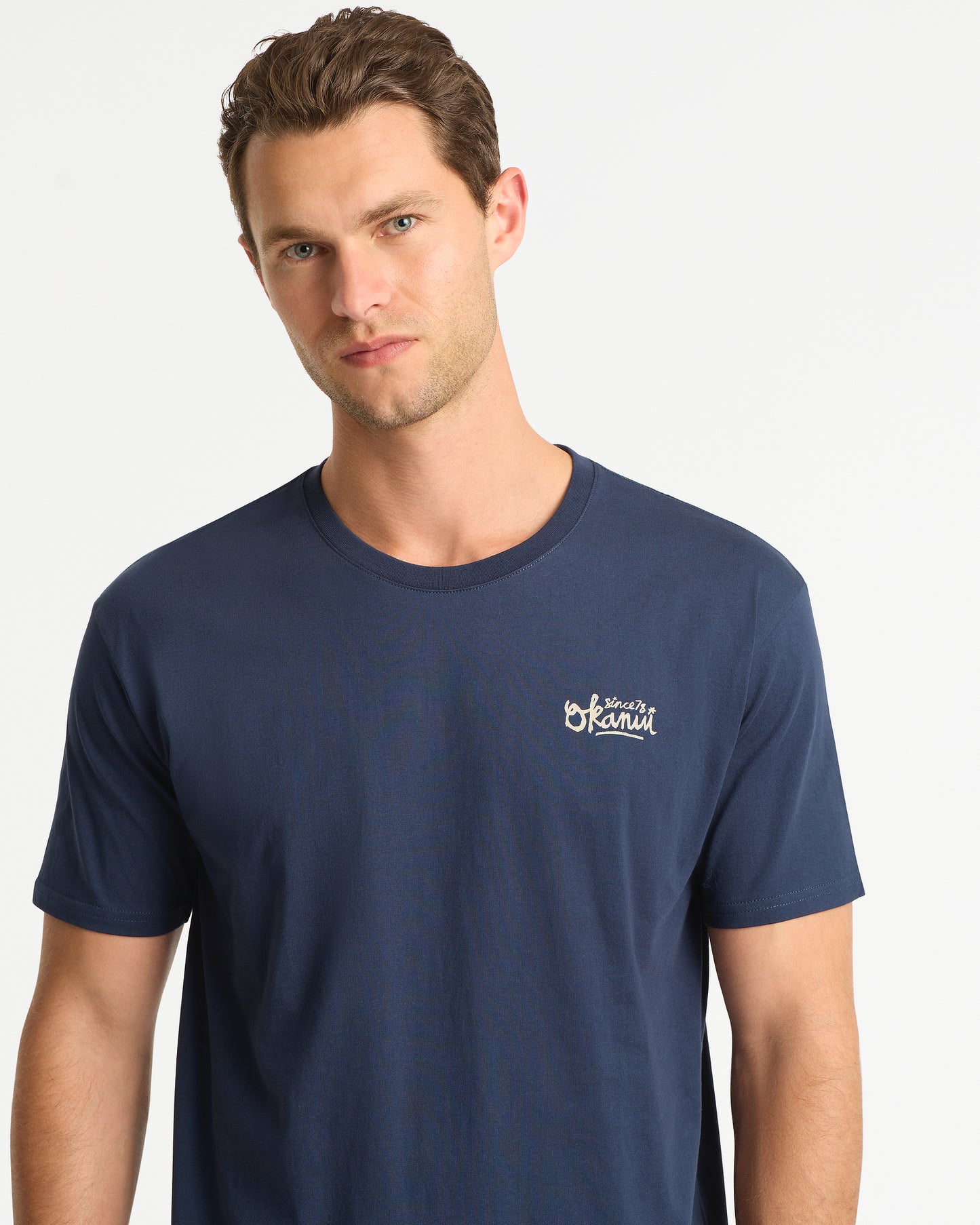 Mens Script T'Shirt - Navy