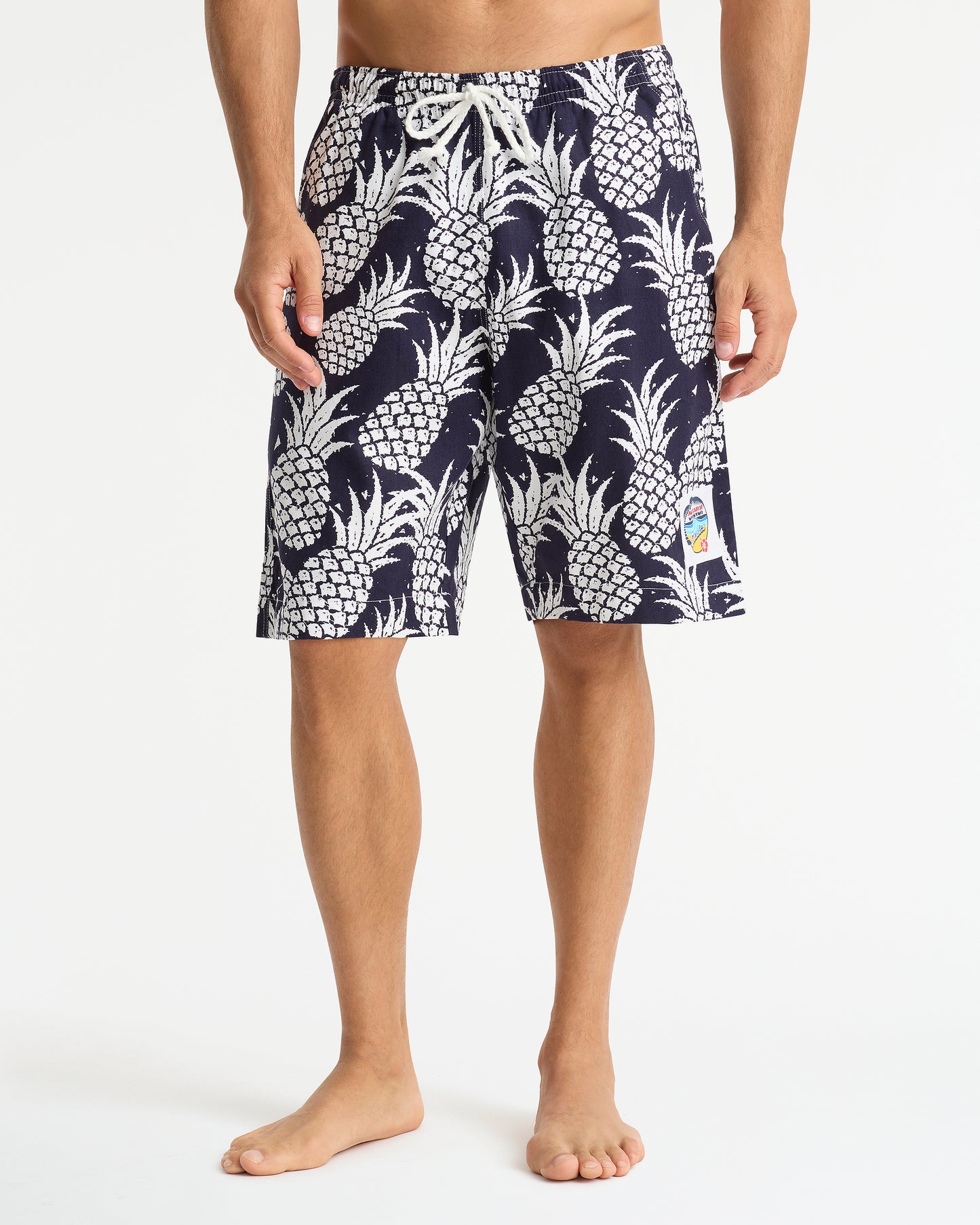 Mens - Classic Shorts - Pineapples Navy