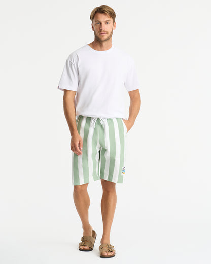 Mens - Classic Shorts - Stripe Mint