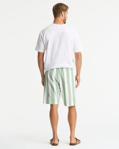 Mens - Classic Shorts - Stripe Mint