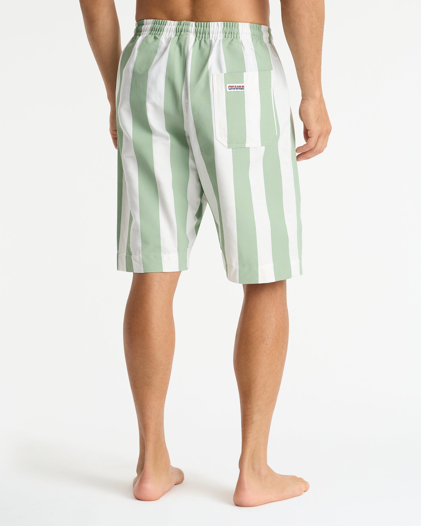 Mens - Classic Shorts - Stripe Mint