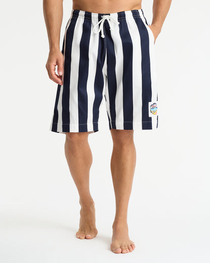 Mens - Classic Shorts - Stripe Navy