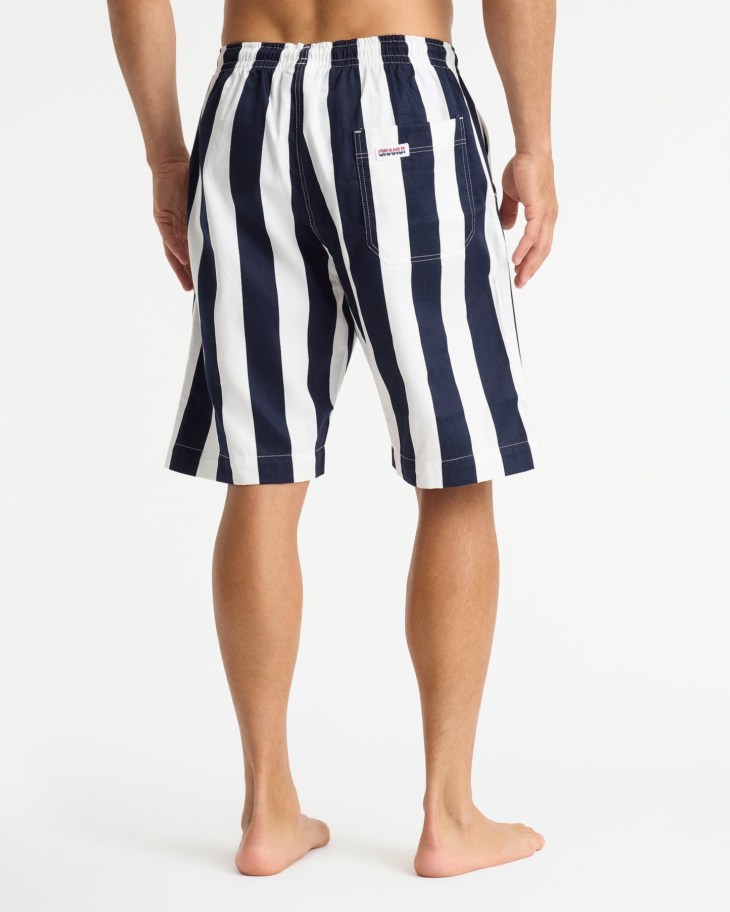 Mens - Classic Shorts - Stripe Navy