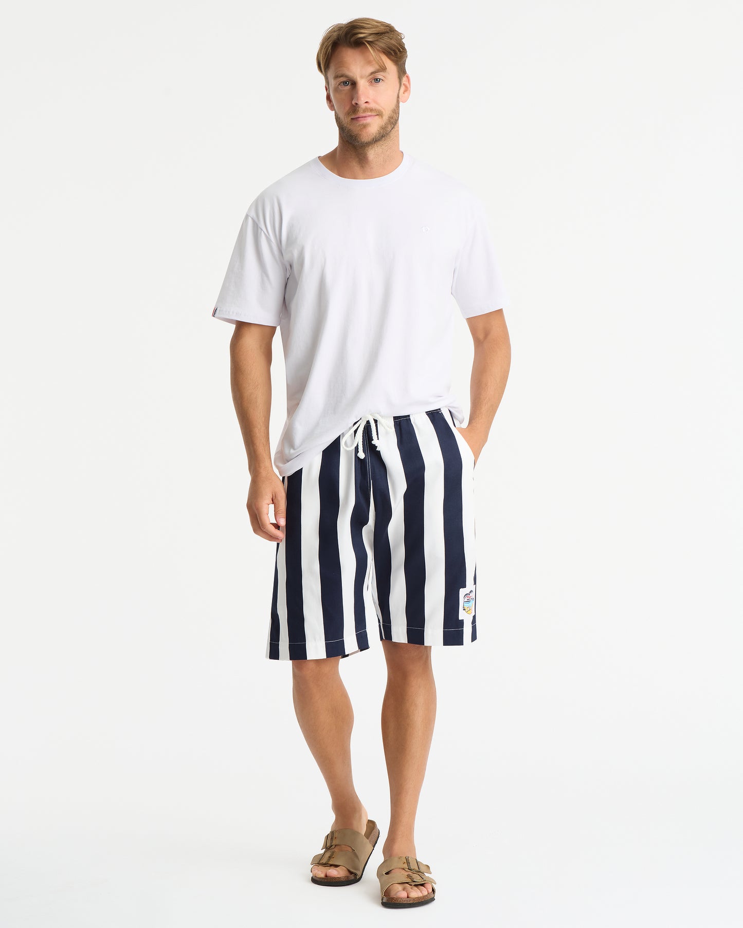 Mens - Classic Shorts - Stripe Navy