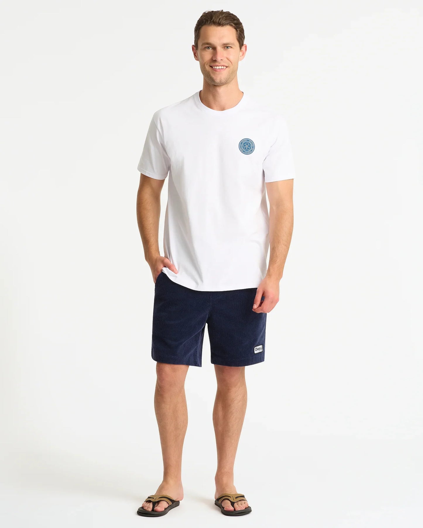 Mens Fineline T'Shirt - White