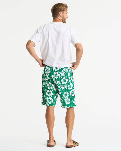 Mens - Classic Shorts - Hibiscus Emerald