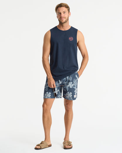 Mens - Tank - Porthole - Navy