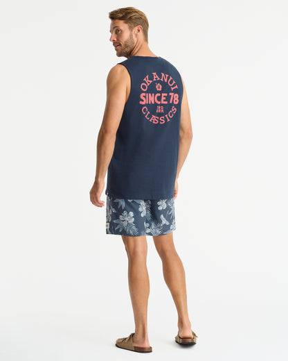 Mens - Tank - Porthole - Navy