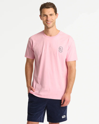 Mens Bayview T'Shirt - Washed Pink