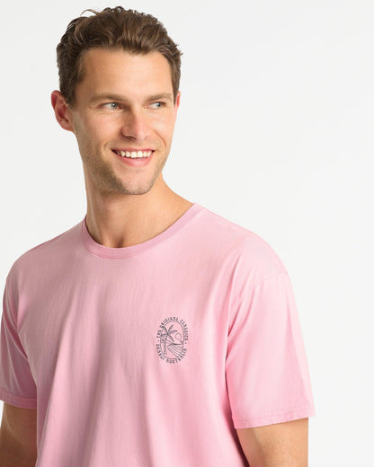 Mens Bayview T'Shirt - Washed Pink