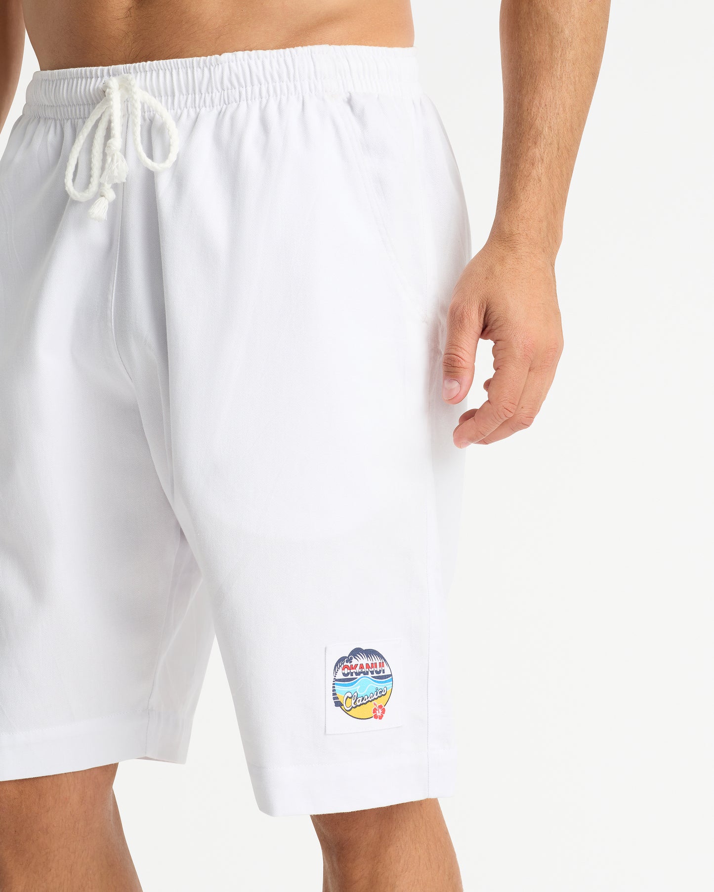 Mens - Classic Shorts - Plain White