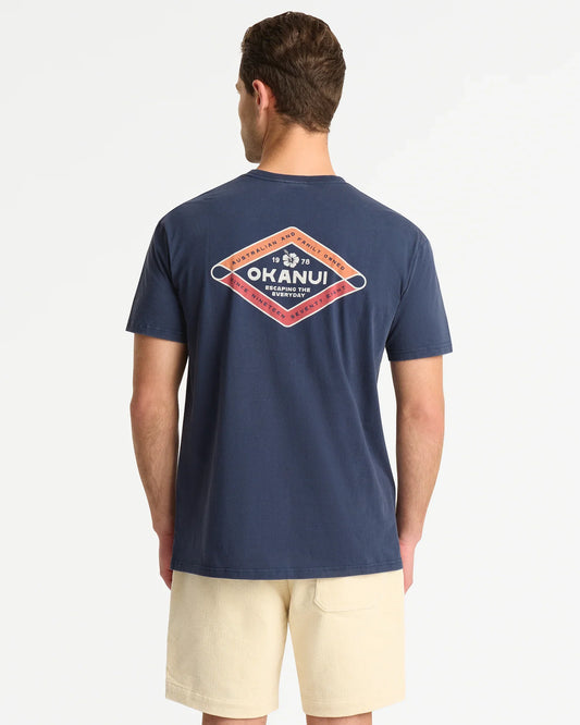 Mens Prism T-Shirt - Washed Navy