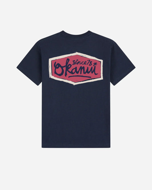Boys Script T'Shirt - Navy