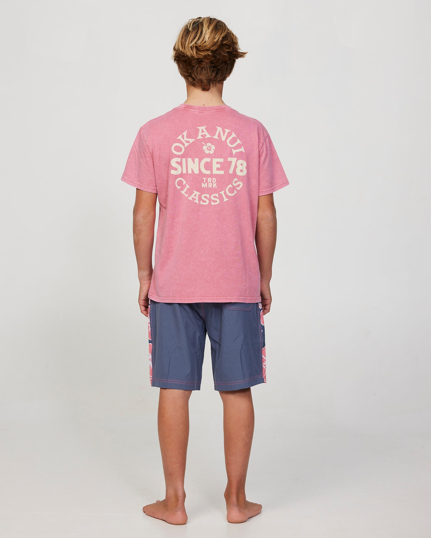 Boys - Boardrider Boardshort - Way Back When Boardrider - Iron Pink