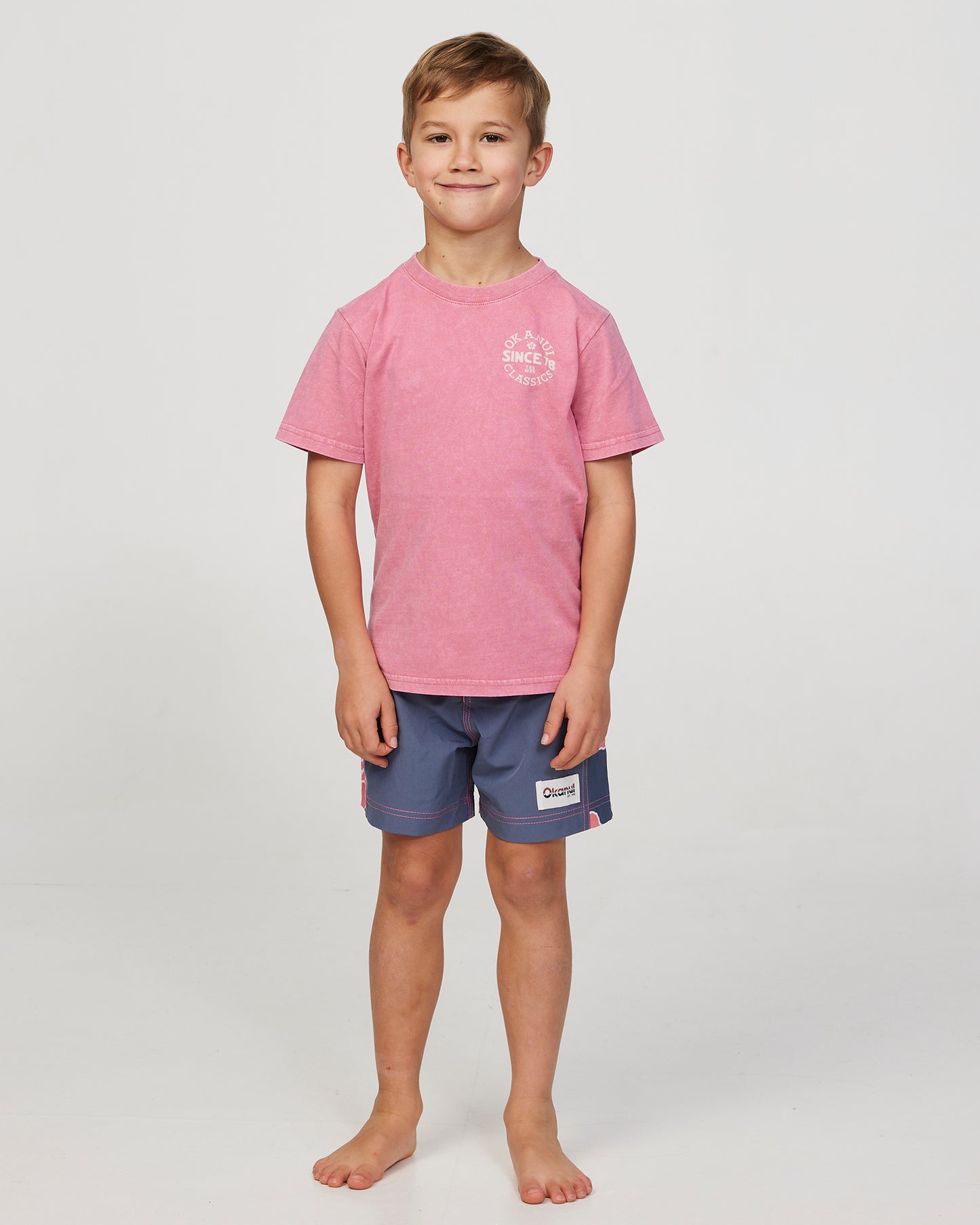 Boys - Boardrider Boardshort - Way Back When Boardrider - Iron Pink