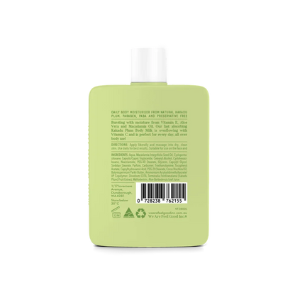 Back view of We Are Feel Good Kakadu Plum Body Milk moisturiser 200mL