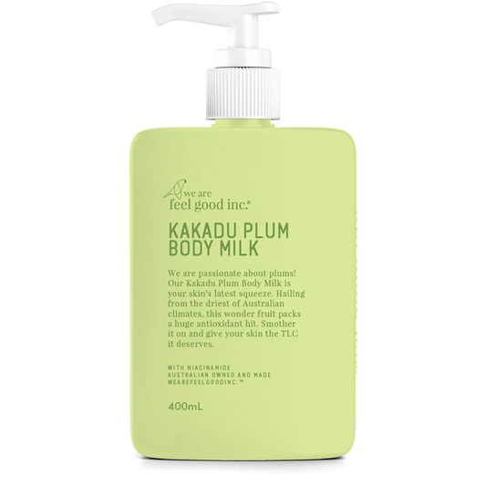 Front view of We Are Feel Good lotion bottle 400mL