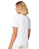 Womens - T-Shirt - Waterways - White