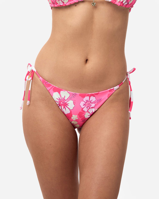 Poseidon Reversible Tie Side Bikini Bottom - Pop Pink